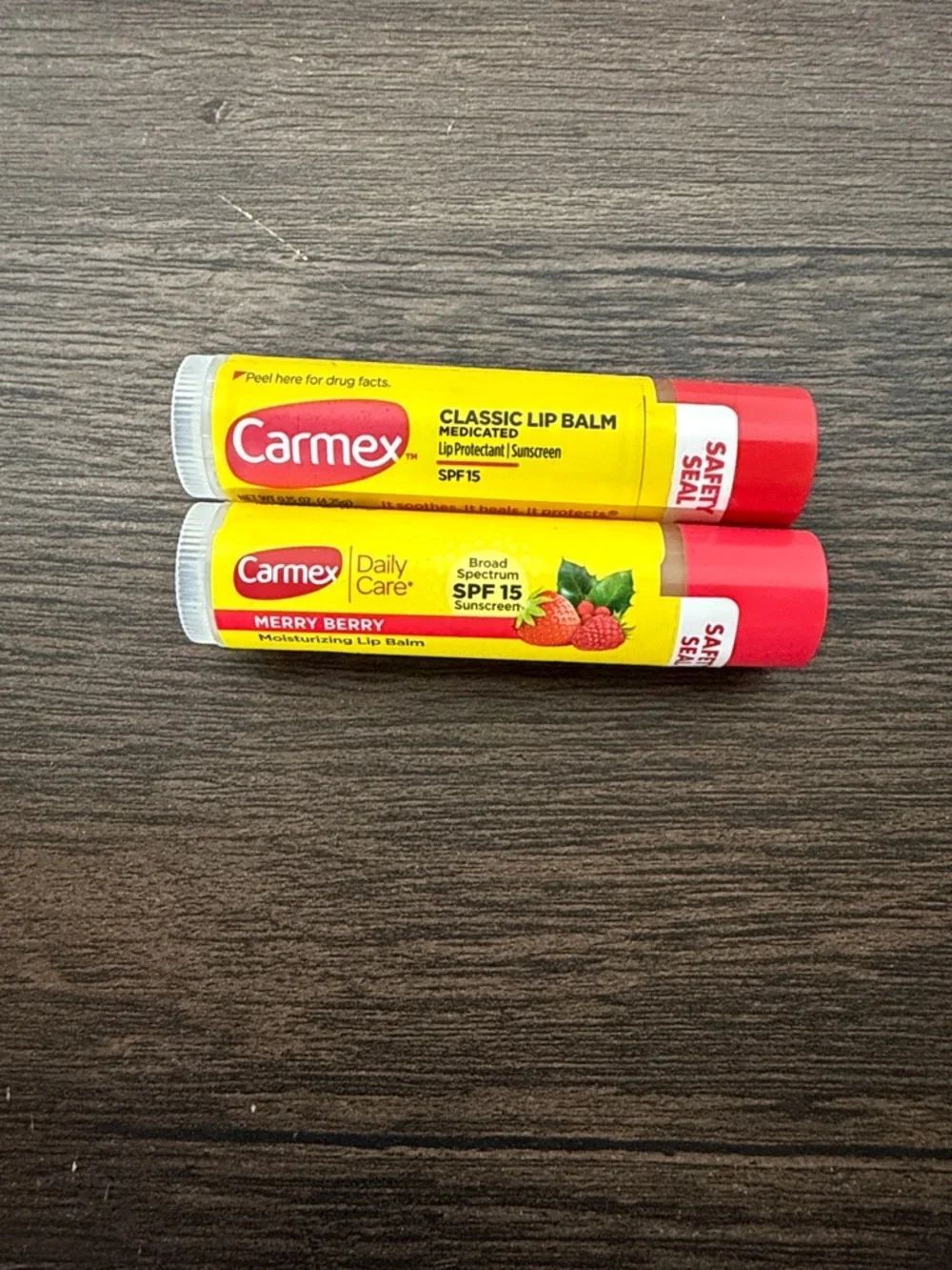 Lip Balm Duo — Classic & Merry Berry in Red